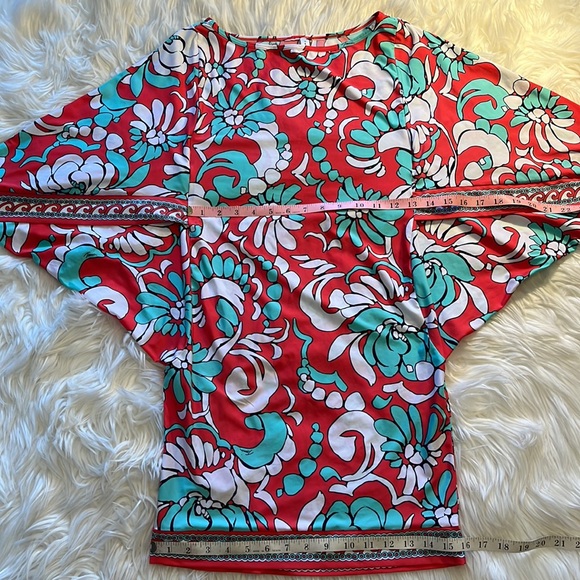 Trina Turk Garden Bloom Swim Cover-Up Tunic Dress - Picture 8 of 15